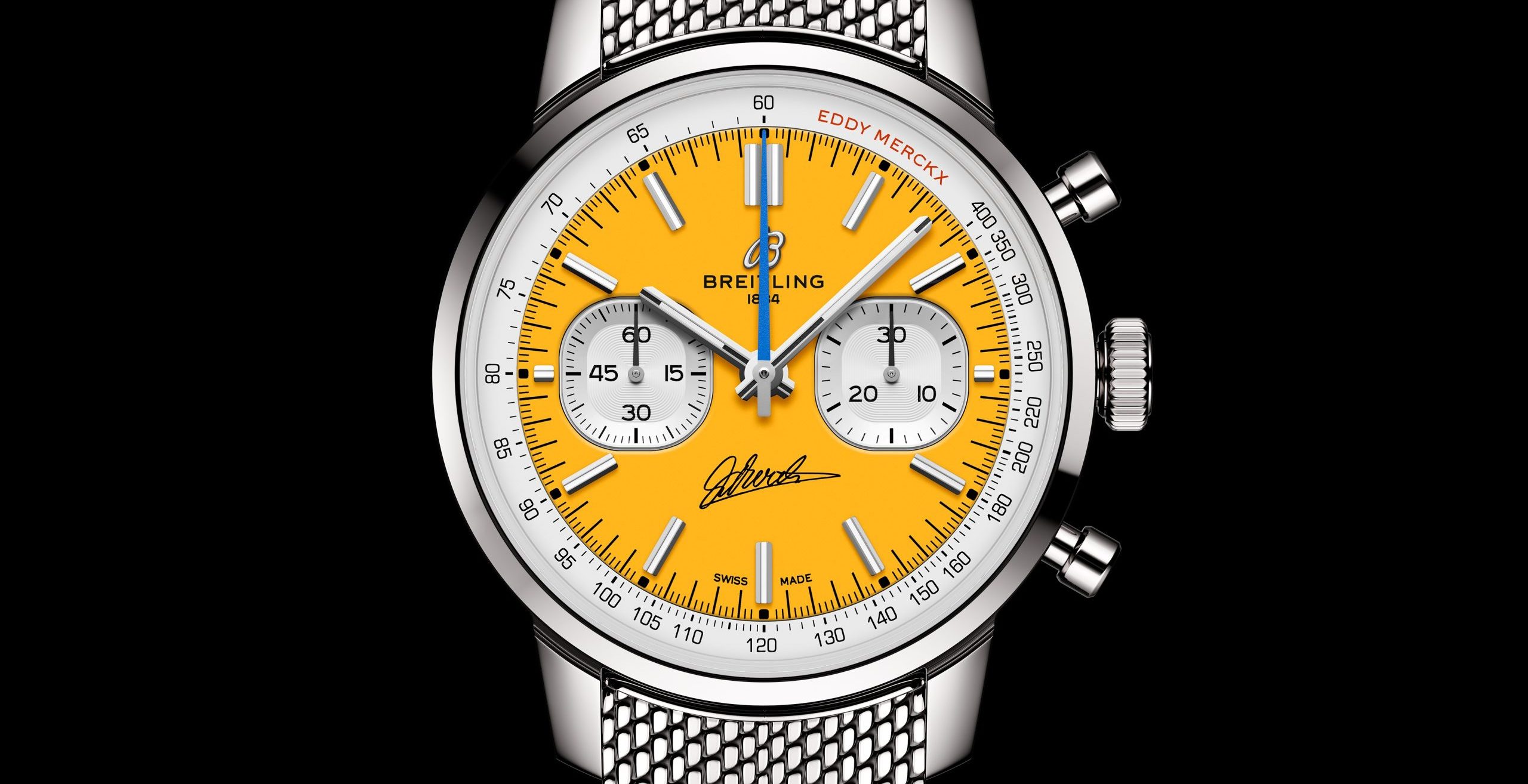 Breitling homenageia o lendário ciclista Eddy Merckx com edição especial do cronógrafo Top Time B01