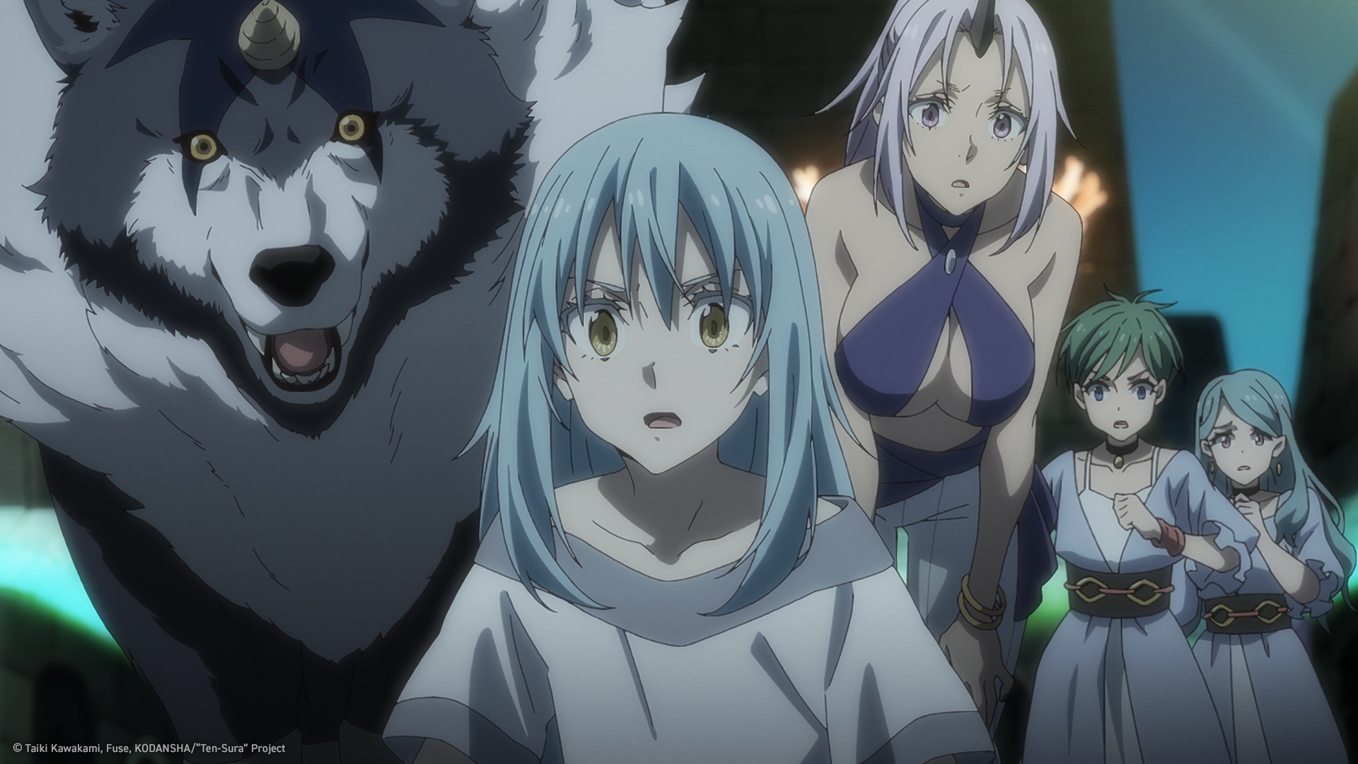 That Time I Got Reincarnated As A Slime O Filme: Lágrimas Do Mar Azul-Celeste já está disponível no streaming da Crunchyroll