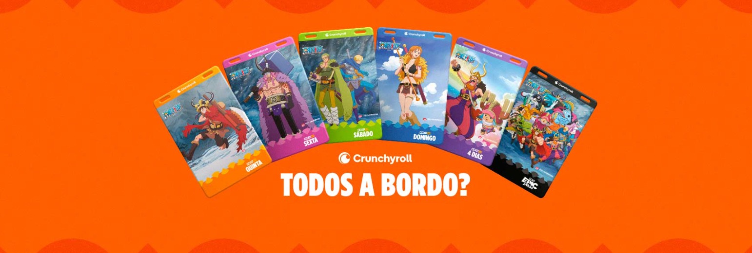 Crunchyroll e CCXP anunciam One Piece como tema oficial das credenciais da CCXP26