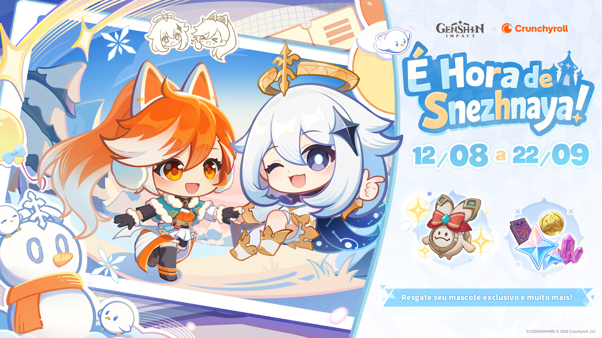 Crunchyroll e Hoyoverse anunciam colaboração epecial de Genshin Impact com recompensas exclusivas para assinantes da Crunchyroll