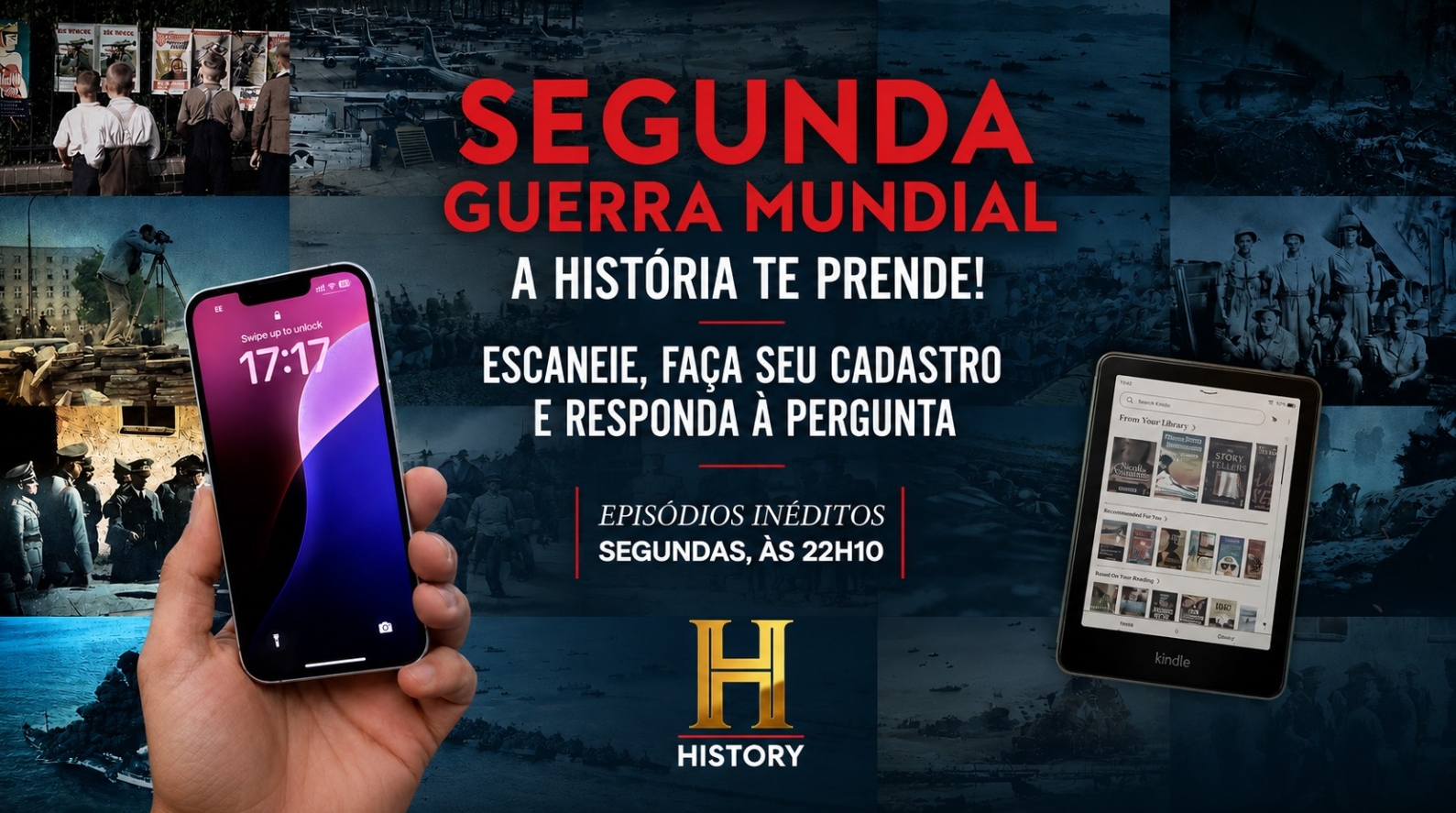 History lança promoção nacional para premiar fãs durante a exibição da série Segunda Guerra Mundial